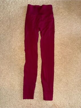 Fabletics SculptKnit Women's High-Waist Burgundy Leggings